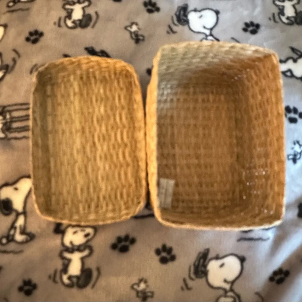 IKEA Natural Woven storage Baskets Set of 2